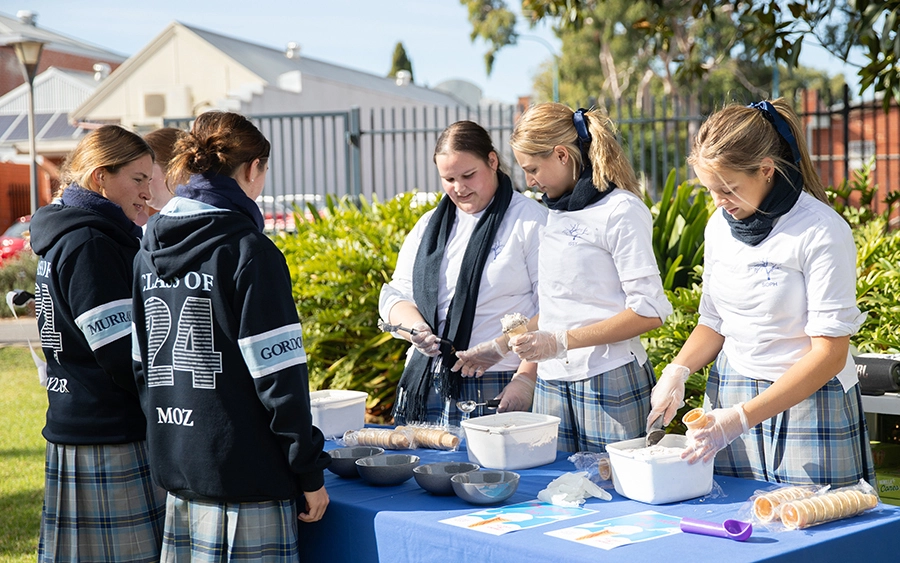 Walford Girls Serving Ice Cream